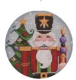 click here to view larger image of Nutcracker Ornament (hand painted canvases)