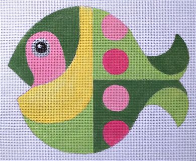 click here to view larger image of Mid Century Modern Fish (hand painted canvases)