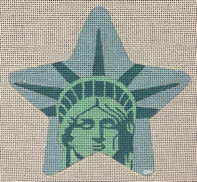 click here to view larger image of Lady Liberty Star (hand painted canvases)