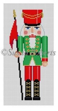 click here to view larger image of Christmas Guard Nutcracker (hand painted canvases)