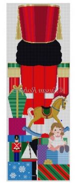 click here to view larger image of Nutcracker w Toys (back) (hand painted canvases)