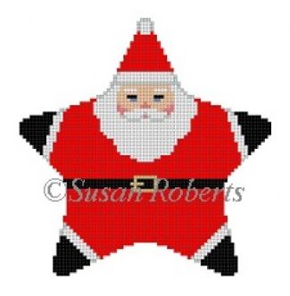 click here to view larger image of Star Santa Red Suit (hand painted canvases)