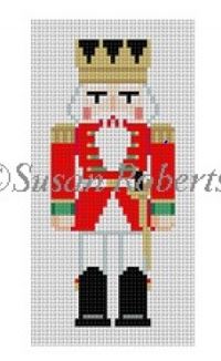 click here to view larger image of Red King w/Sword Nutcracker (hand painted canvases)