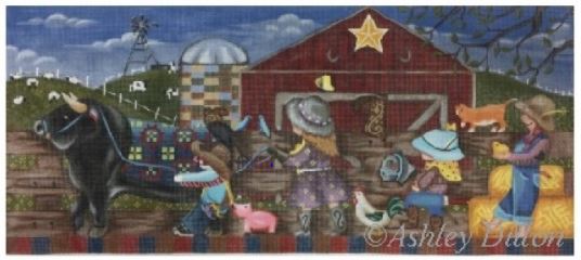 click here to view larger image of Barn March (hand painted canvases)