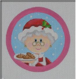 click here to view larger image of Mrs Claus's Cookies Ornament (hand painted canvases)