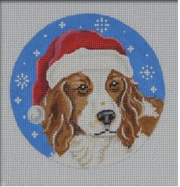 click here to view larger image of Welsh Springer Spaniel Santa Ornament (hand painted canvases)