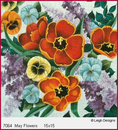 click here to view larger image of May Flowers (hand painted canvases)