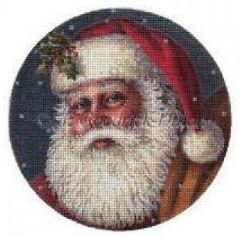 click here to view larger image of Santa Face - 18ct (hand painted canvases)