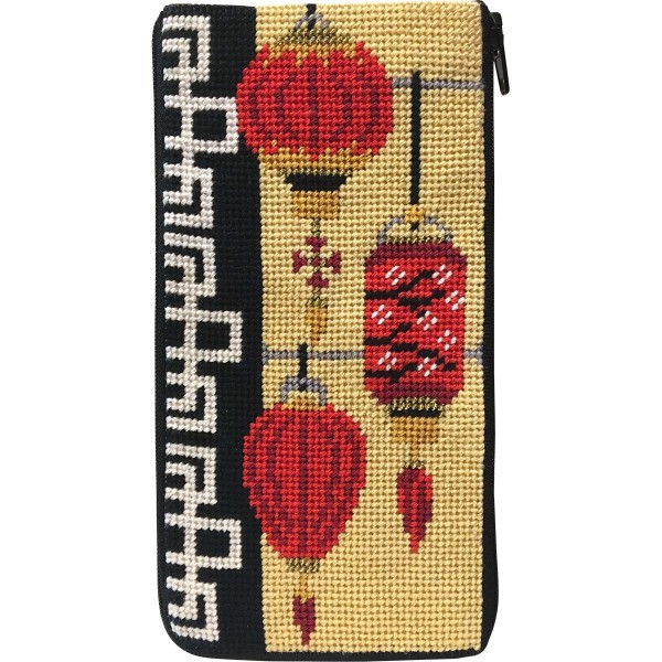 click here to view larger image of Chinese Lanterns Eyeglass Case (needlepoint kits)