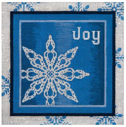 click here to view larger image of Joy Snowflake (hand painted canvases)