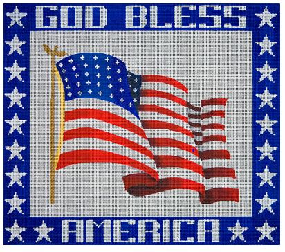 click here to view larger image of God Bless America (hand painted canvases)