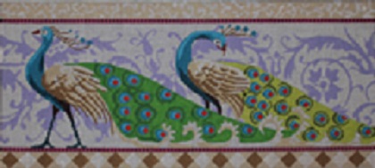 click here to view larger image of Peacocks (hand painted canvases)