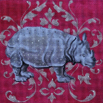 click here to view larger image of White Rhino (hand painted canvases)