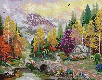 click here to view larger image of Valley Of Peace (hand painted canvases)