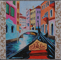 click here to view larger image of Gondola/Venice (hand painted canvases)