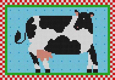 click here to view larger image of Country Cow (hand painted canvases)
