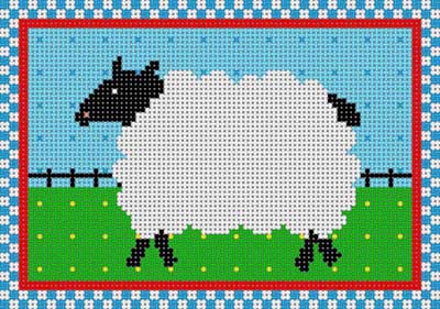 click here to view larger image of Country Sheep (hand painted canvases)