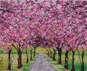click here to view larger image of Blooming Tree Alley (hand painted canvases)