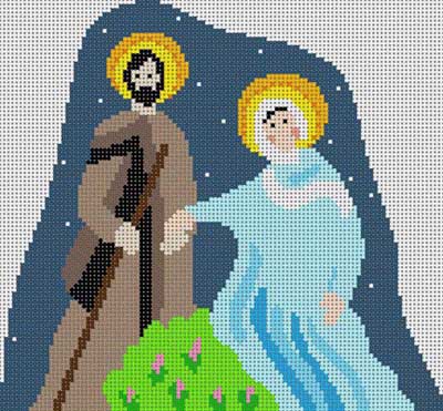 click here to view larger image of Mary and Joseph Nativity (hand painted canvases)