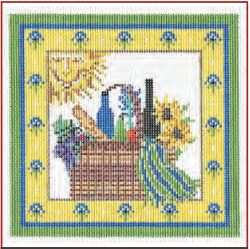 click here to view larger image of Provence Picnic Basket Stitch Guide (books)