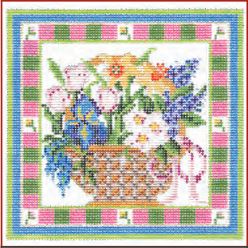 click here to view larger image of Spring Flowers Basket Stitch Guide (books)
