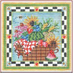 click here to view larger image of Summers Bounty Basket Stitch Guide (books)