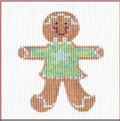 click here to view larger image of Gingerbread Boy Cookie (hand painted canvases)