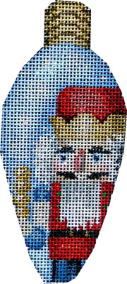 click here to view larger image of Nutcracker King Christmas Light Bulb (hand painted canvases)