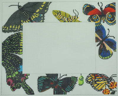 click here to view larger image of Butterfly Frame (hand painted canvases)