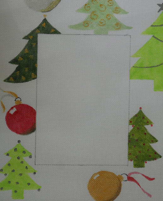 click here to view larger image of Christmas Tree Frame (hand painted canvases)