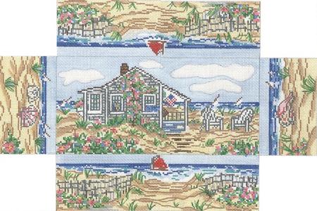 click here to view larger image of Cottage Brick Cover (hand painted canvases)