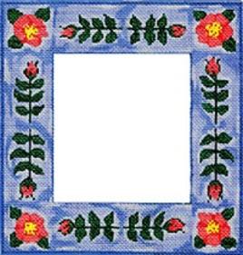 click here to view larger image of Floral Frame (hand painted canvases)