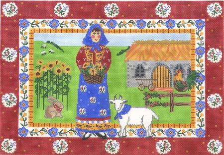 click here to view larger image of French Farm (hand painted canvases)
