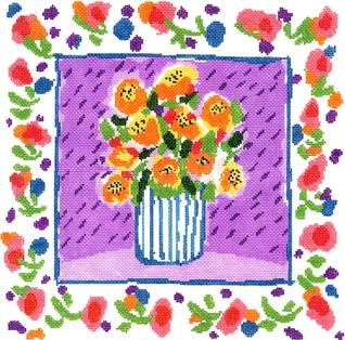 click here to view larger image of Marigolds for Madeline (hand painted canvases)