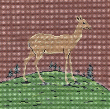 click here to view larger image of Folk Fawn (hand painted canvases)