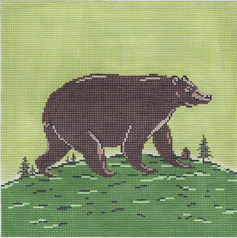 click here to view larger image of Folk Bear (hand painted canvases)