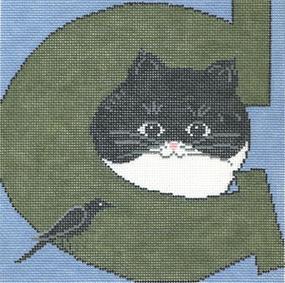 click here to view larger image of Cat/Crow (hand painted canvases)