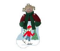click here to view larger image of Ice Skating Girl Mini Sock (hand painted canvases)