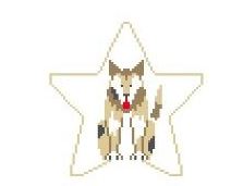 click here to view larger image of German Shepherd Star (hand painted canvases)