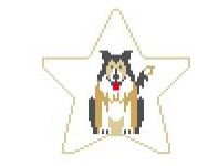 click here to view larger image of Border Collie Star (hand painted canvases)