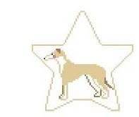 click here to view larger image of Greyhound Star (hand painted canvases)