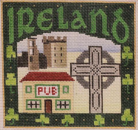 click here to view larger image of Postcard - Ireland (hand painted canvases)