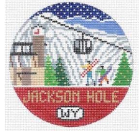 click here to view larger image of Jackson Hole   (hand painted canvases)