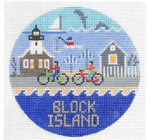 click here to view larger image of Block Island   (hand painted canvases)