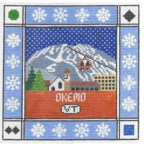 click here to view larger image of Okemo Square (hand painted canvases)