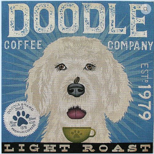 click here to view larger image of Doodle (Light Roast) (hand painted canvases)
