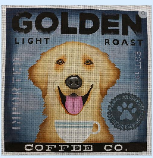 click here to view larger image of Golden Lab (Light Roast) (hand painted canvases)