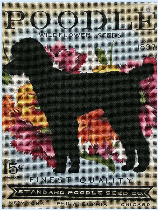 click here to view larger image of Poodle Widflower Seeds (hand painted canvases)