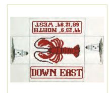 click here to view larger image of Lobster Doorstop (hand painted canvases)