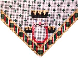 click here to view larger image of Nutcracker King Stocking Top (hand painted canvases)